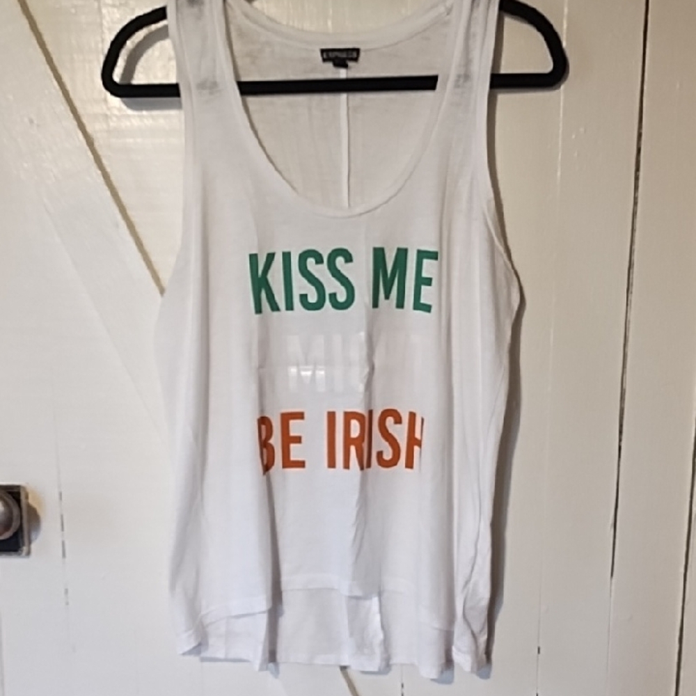 Express White Tank Top